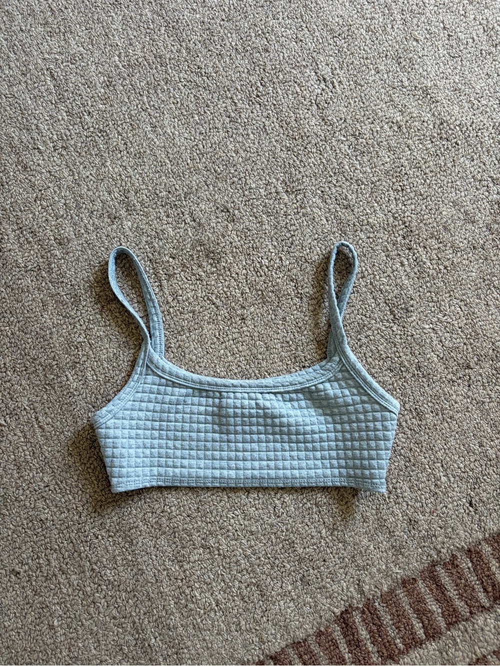 Princess Polly Waffle Gray Bralette